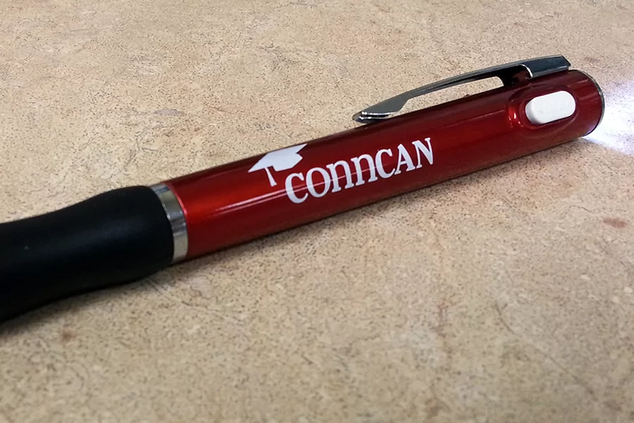 Writing pen with promotional designs