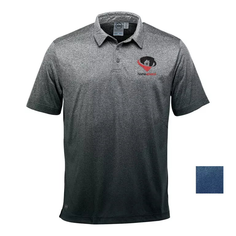 Black custom logo t-shirt for branded staff apparel and event shirts