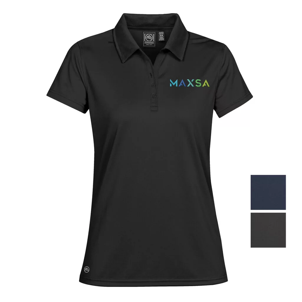 Custom logo women's t-shirt for branded apparel programs
