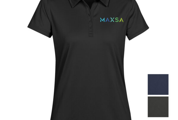 Custom logo women's t-shirt for branded apparel programs