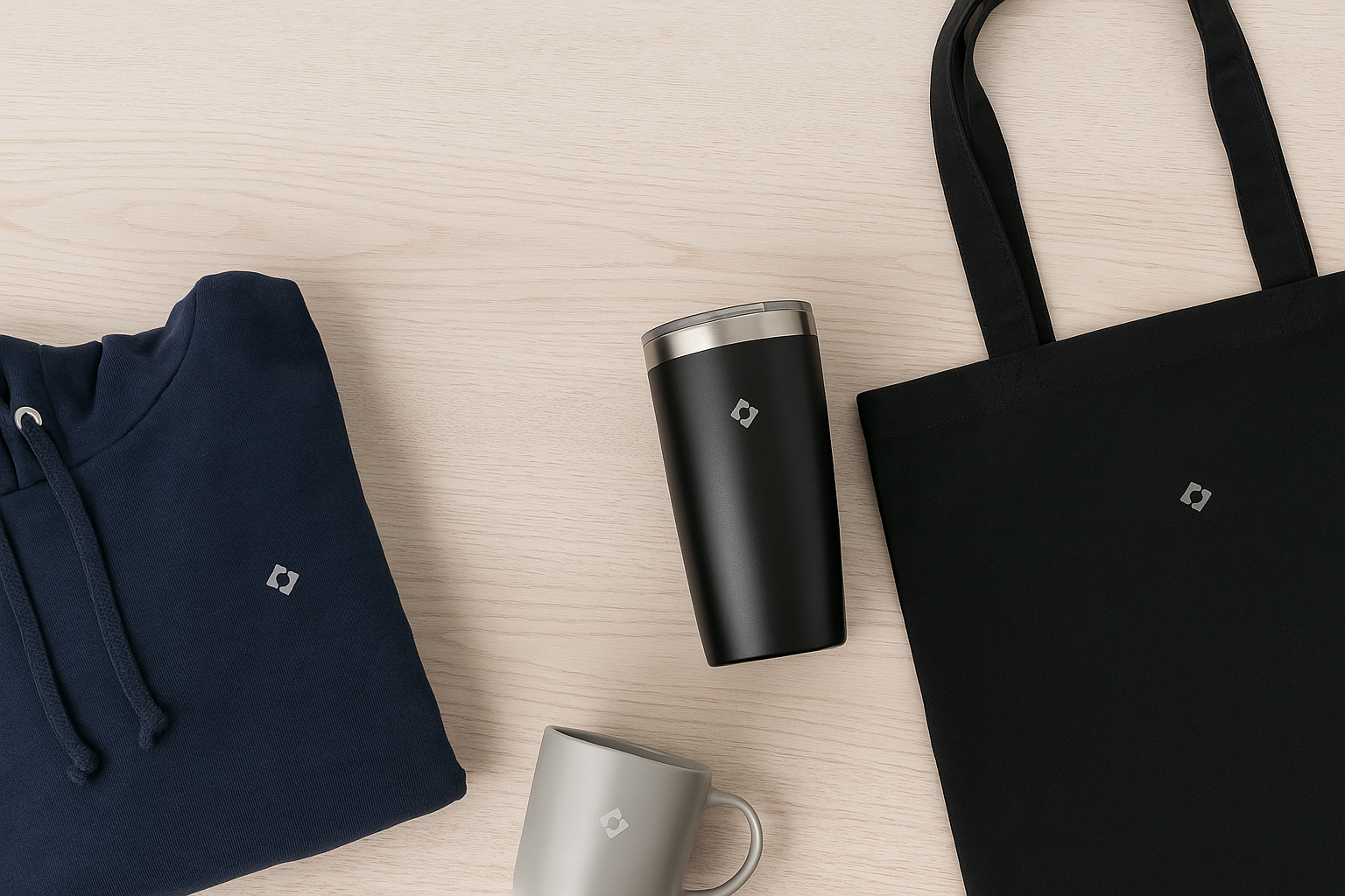 Promo Items with Simple Logo