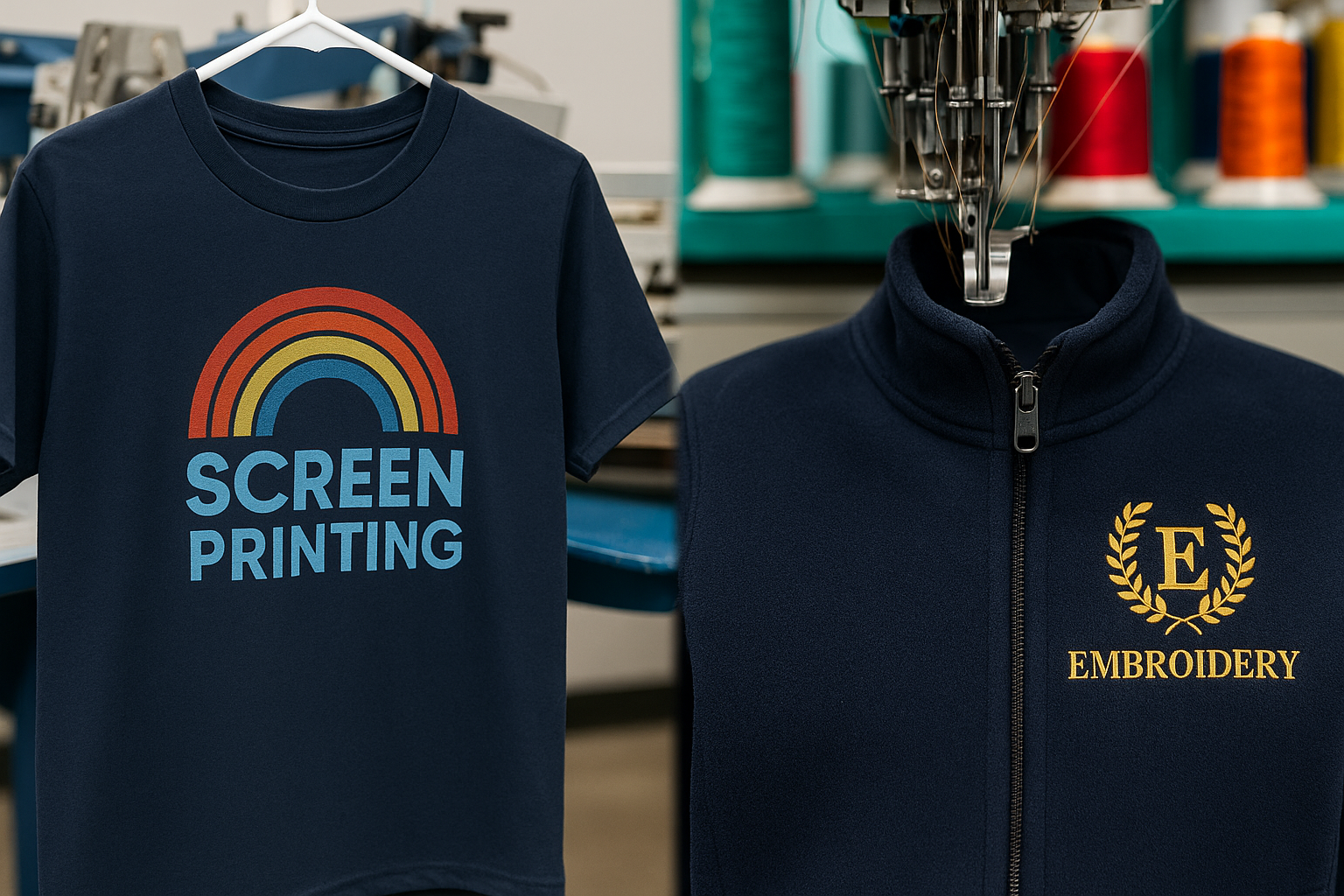 Screen Printing vs. Embroidery: How to Choose the Right Decoration Method